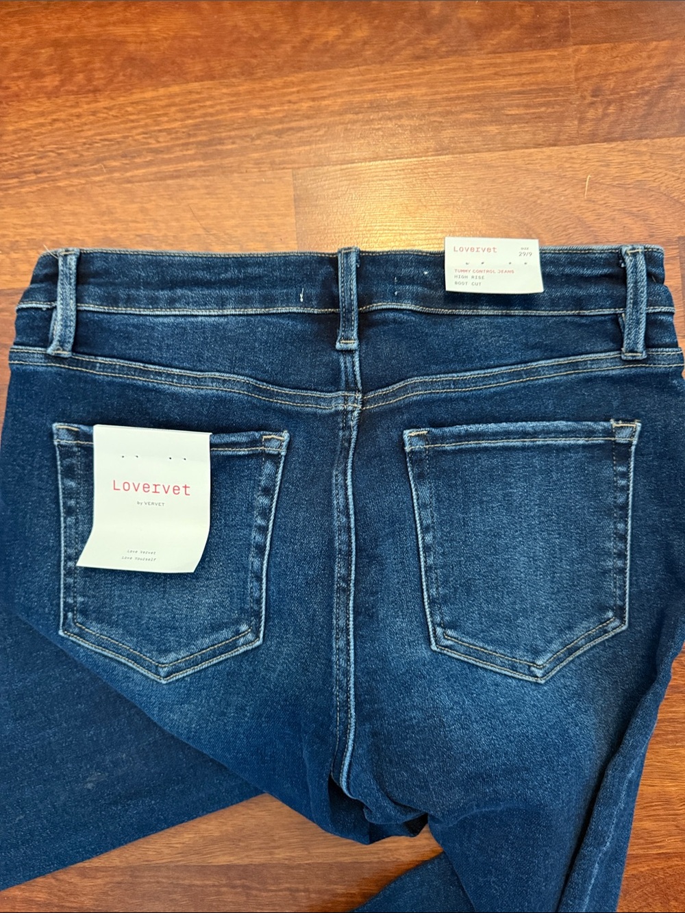 NWT Lovervet by Vervet Dark Blue Women’s Jeans - Classic High-Rise 29 - Picture 3 of 3